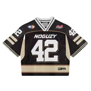 Tissu en polyester de haute qualité Design personnalisé Maillot de football en maille imprimé par sublimation Ventes directes d'usine Maillot en maille de polyester 100% - Product Image 3