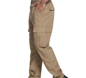 กางเกงคาร์โก้สำหรับผู้ชายเย็บติดเองโลโก้/สีป้องกันริ้วรอยกางเกงคาร์โก้ที่กำหนดเองแบบใหม่สำหรับผู้ชาย - Product Image 3