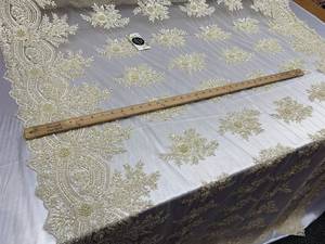 Napperon perlé Chargeur rond fait à la main pour salle à manger de luxe et décor de vacances Pièce unique perlé à la main, napperon, pendaison de crémaillère - Product Image 2