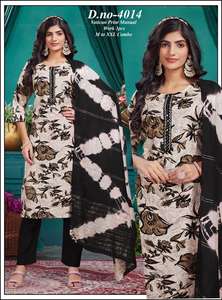 Ensemble de costume traditionnel 3 pièces pour femmes Nouveau imprimé floral droit à la mode pour le bureau Vêtements réguliers Exportation-Friendly - Product Image 3