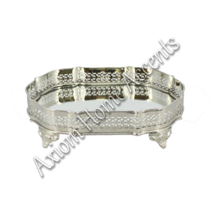 Axiom Home Accents Plateau décoratif en laiton poli Artisanat en métal pour service de fête de Noël - Product Image 6