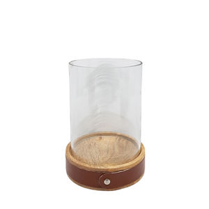 Verre de remplacement Hurricane pour bougeoir noir fini avec laiton Wash Designer moderne personnalisé - Product Image 5