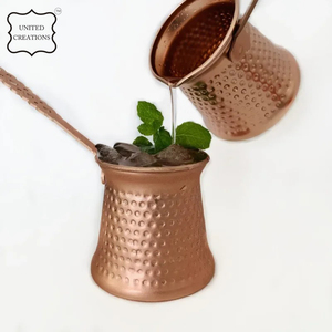 Traditional Turkish Coffee Pot Copper Turkish Coffee Pot Greek <b>Arabic</b> Coffee Maker - Product Image 3