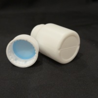 Juego de Botellas de Plástico HDPE Blancas, Ligeras y Duraderas, con Tapa de Cilindro, Fondo Plano, Impresión por Transferencia de Calor, Aptas para Líquidos, APS
