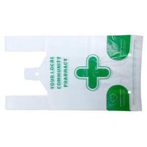 Sacs en rouleau laminés transparents biodégradables personnalisés OEM Produits d'impression d'emballages de logo de t-shirt de pharmacie pour le shopping - Product Image 3