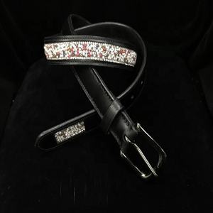 Cinturones de cuero de cristal para mujer, cinturones decorativos de cuero a la moda - Product Image 2