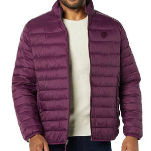 Veste matelassée pour hommes avec logo personnalisé dernier style de veste à manches longues veste en duvet d'hiver pour hommes faite sur mesure - Product Image 5