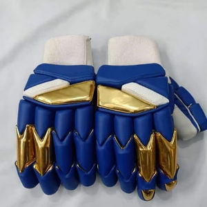 Best Quality PU Leather Plain Pattern Soft Latest Design Batting Gloves <b>White</b> Color Medium Size Reasonable Price Updesh <b>Cricket</b> - Product Image 1