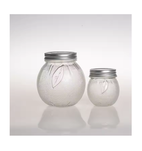 Tarro de vidrio de almacenamiento con tapa de acero inoxidable para nueces, almacenamiento de galletas, contenedor de alimentos, tarro de vidrio al precio más bajo - Product Image 1