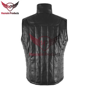 Gilet d'hiver en cuir de style bouffant pour hommes: à la mode, fonctionnel et personnalisable - Product Image 5