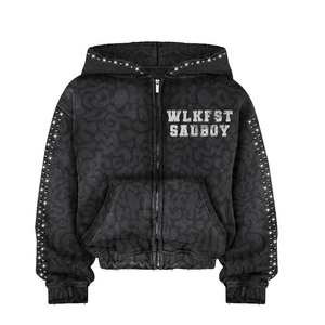 Sudadera con Capucha Extra Grande para Hombre, 100% Algodón, Felpa Francesa, Lavado Ácido, Personalizada con Logotipo Impreso, Informal de Invierno - Product Image 2