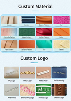 Harga Pabrik Grosir Minimalis Dompet Lipat dengan Tali Konvertibel Struktur Kaku Bentuk Bulan Sabit Wanita Clutch Resleting Tahan Air