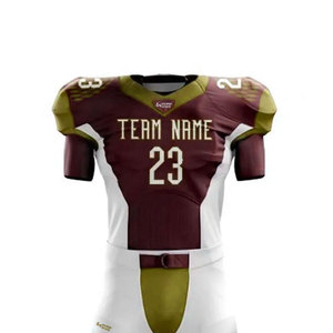 Uniforme de football américain personnalisé avec col imprimé par sublimation, confortable et à séchage rapide - Product Image 4