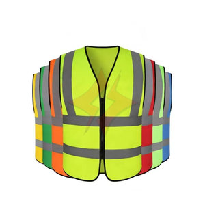 Chaleco de Seguridad Vial Impermeable de Alta Visibilidad, Sin Mangas, Transpirable, ANSI Clase 1, Uniforme de Trabajo para Hombre, Construcción, Mejorado - Product Image 1