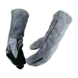 ถุงมืองานเชื่อมหนังแบบแยกพร้อมถุงมือเย็บเคฟลาร์ทนความร้อนสำหรับงานเชื่อมอาร์คและการผลิตโลหะ - Product Image 4