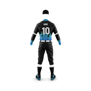 2024 OEM personalizado al por mayor en blanco hombres uniforme de béisbol poliéster personalizado su propio diseño uniforme de béisbol liso - Product Image 3