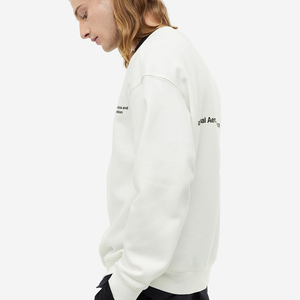 เสื้อสเวตเตอร์คอกลมผ้าฟลีซแขนยาวของผู้ชายเสื้อสเวตเชิ้ตของผู้ชายแบบไม่มีฮู้ด - Product Image 4