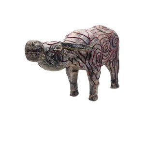 Accepter le buffle en bois gris avec logo personnalisé brocart de cire d'abeille imprimé à la main et motif de terrasses en gros du Vietnam - Product Image 4