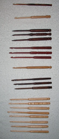 Crochet en bois écologique pour tricot - Longueur 11,5 cm, épaisseur 1 mm - Design simple, durable et léger pour un confort optimal