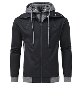 Derniers modèles de sweats à capuche d'hiver personnalisés imprimés et brodés, en tissu polaire 100% coton, respirant, confortable, coupe ample pour hommes - Product Image 4