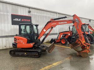 Mini-chargeuse sur chenilles diesel KX040-4 la mieux notée 2024 avec composants KYB, commande PLC et rayon de braquage court - Product Image 5