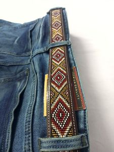 Meilleure qualité sur mesure en cuir véritable de l'Ouest perlé ceinture goujon conception fabricant exportateur inde homme femme Chandni exportations - Product Image 2