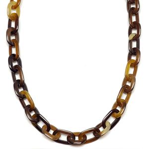 Handmade Modern Buffalo Horn Necklace Set Trapezium Shaped Personal <b>Gift</b> Brown Sambhal ID Priced at Rs 600 - Product Image 2