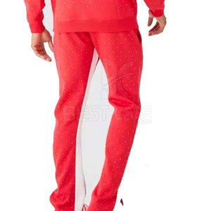 Chándal con capucha de algodón 100% para hombre de tamaño personalizado con diamantes de imitación ropa informal de invierno patrón sólido - Product Image 4