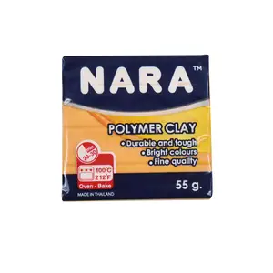 Hot Item! NARA Non-Toxic Polymer Clay 55 G.High Quality 68 Colors Oven Baked Jewelry Making-Tan Skin Color Harden After Baking