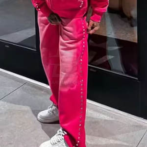 OEM Service Vente en gros Design personnalisé Rhinestone Trousers Nouvelle arrivée Private Label Rhinestone Trousers For Adult Mens Pants - Product Image 5