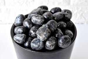 Wholesale Natural High Quality Handmade Polished Tumbled Muntaha Agate Larvikite Crystal Customized Shapes Feng Shui India Bulk - Product Image 4