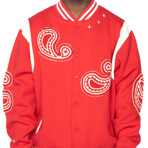 Dernières vestes Letterman pour hommes Veste de baseball Letterman College pour garçons avec manches en cuir de vache - Product Image 1