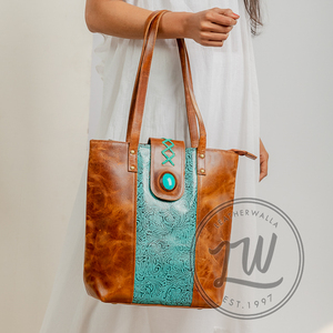 LW 2024 Custom Large Luxury Brown Leather Tote Laptop Handbag Women's Genuine Leather Shoulder <b>Bag</b> Casual Luxury Handbags Women - Product Image 1