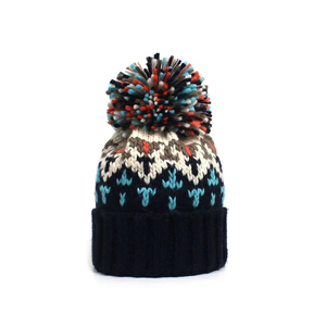 Gorro de punto de lana cálido de invierno para hombre de alta calidad logotipo personalizado 100% tela de lana bordado de impresión Digital dibujado a mano - Product Image 4