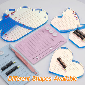 Nouvelle tendance, plaque magnétique personnalisée avec logo, extension de cils en acrylique rose, salon de beauté professionnel, fleur, papillon |   Tuiles pour cils - Product Image 6