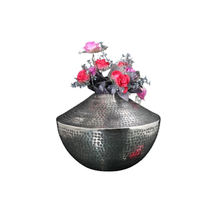 Best Seller Modern Shape Aluminium <b>Decor</b> <b>Vase</b> High Quality Metal Flower <b>Vase</b> for Home Living Room Wedding Tabletop <b>Decoration</b> - Product Image 1