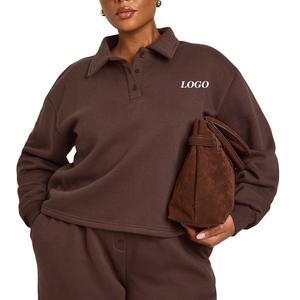 Sudadera con Cuello Redondo para Mujer, con Tela de Algodón Suave que Brinda Transpirabilidad y Comodidad, con Mangas Completas y Logotipo - Product Image 1