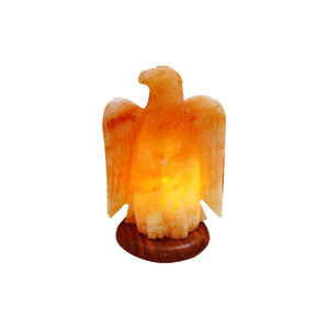 เครื่องฟอกอากาศหินหิมาลัยรูปนกอินทรีสีชมพูพร้อมไฟตกแต่งบ้าน - Product Image 1