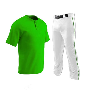 Ensemble d'uniformes de baseball pour jeunes personnalisés, chemise de baseball à boutons, logo brodé, uniforme de baseball d'équipe sublimé - Product Image 2