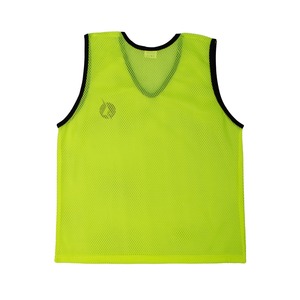 Gilet d'entraînement d'équipe en maille avec passepoil noir Vente en gros de gilets d'entraînement de football en maille vierge de haute qualité - Product Image 2