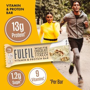 Barres de vitamines et de protéines FULFIL (15 x 40 g) — Saveur chocolat blanc et biscuits à la crème - Product Image 6