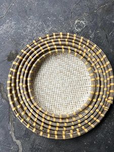 ไม้ไผ่สานทรงกลมทำมือสำหรับใส่ผลไม้หวายไม้ไผ่สาน - Product Image 5