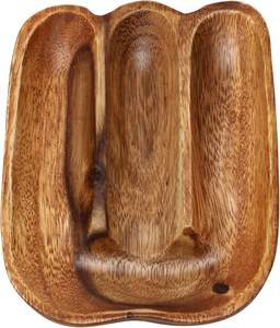 ถาดไม้เนื้อแข็ง ถาดไม้แบ่งช่อง ถาดไม้ธรรมชาติสำหรับใส่ผลไม้ ขนม และเค้ก ถาดตกแต่งสำหรับห้องครัว โต๊ะกาแฟ ชุดน้ำชา ผู้จำหน่าย - Product Image 3