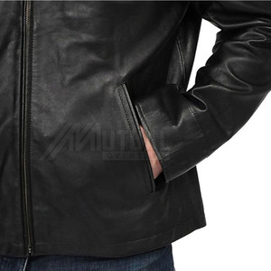 Ropa informal de alta calidad, chaquetas de cuero para hombre, Color sólido, ropa de calle más vendida, chaquetas de cuero para hombre - Product Image 6