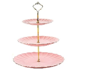 ชุดของ3คริสตัลเพชรตกแต่งโลหะถ้วยเค้กที่ให้บริการยืนหรูหราสไตล์ทองแดงโบราณตกแต่งโลหะยืนให้บริการเค้ก - Product Image 6