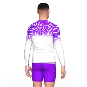 Fournisseur en gros de t-shirts de compression à manches longues pour hommes, imprimés sur mesure, pour le surf, le jiu-jitsu, le MMA, évacuant l'humidité - Product Image 5