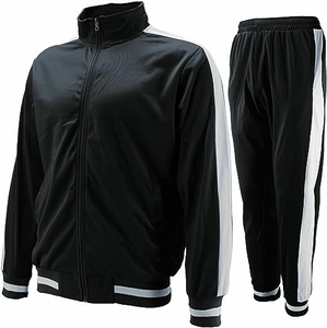 Chándal atlético a rayas para correr, trotar, gimnasio, ajustado, chándal, pulóver, sudaderas, chándal para hombre, ropa informal para hombre - Product Image 1