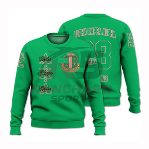 Sweat-shirt élégant pour sororité AKA, 100 % coton uni, style streetwear, chaud, confortable, durable, professionnel - Product Image 3