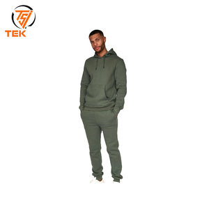 Ensemble pantalon de survêtement à capuche pull en éponge française 100% coton personnalisé survêtements d'hiver imprimé polaire Technique Logo tissu en gros - Product Image 1