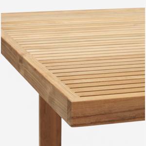 Mesa de Jardín de Madera de Teca Sólida, Muebles de Patio Modernos y Minimalistas, Mesa Rectangular de Madera para Patio Trasero, Balcón o Terraza - Product Image 3